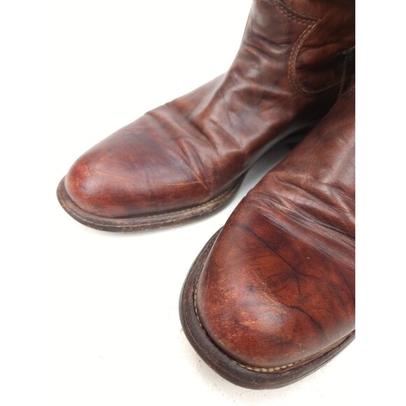 Women's Justin Roper 3163 Cowboy Boots Chestnut Deerlite Marbled Sz 6.5 B - Picture 6 of 11